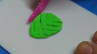 Clay flower art in home