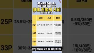대선 이후 잠실 엘스 아파트 매매 전월세 시세 25년 6월 2주차 잠실의신 #잠실아파트 #엘스 #리센츠 #트리지움