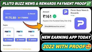 Pluto Buzz News & Rewards App Payment Proof ₹175॥New Earning App Today 2022॥Pluto Buzz News& Rewards