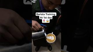 Barista Training In Nepal #baristalife #shorts #barista #latteart #tulip #ytshorts #coffee