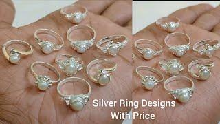 latest Silver ring designs with price 2022, new silver ring designs for women, girls