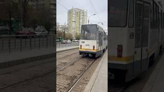 Tramvaiul V3A-93 #182 sosind în stația “Bd. Chișinău” pe linia 36