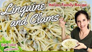 Linguine and Clams | Canned Clams and White Sauce | Italian Family Recipe @eatcolor