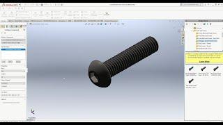 SolidWorks How to - Using the tool box to create standard components