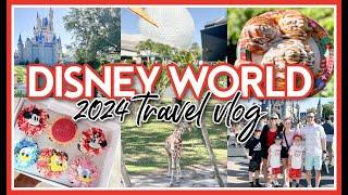 DISNEY WORLD 2024 TRAVEL VLOG - SPRING BREAK FAMILY OF 6!