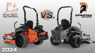 Bad Boy Rebel Vs. Spartan RT-HD | Commercial Zero Turn Mower Comparison Video 2024