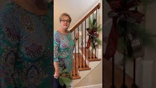 Decorate your banister for Christmas with Kathy from Dee’s in Louisville Kentucky