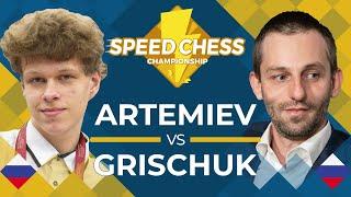 Vladislav Artemiev vs. Alexander Grischuk: 2019 Speed Chess Championship