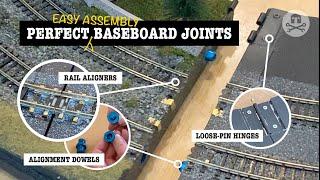 Model railway baseboard joints – how to achieve accurate alignment AND easy assembly.