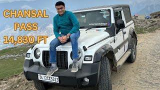 Mahindra Thar लेके पहुंच गए Chanshal Pass - Highest Motorable Pass of Shimla  | Motoring with kkm