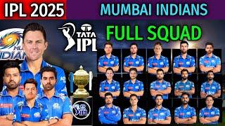 Mumbai Indians Full Squad 2025 | Mumbai Indians Final Players List IPL 2025 | MI Squad 2025