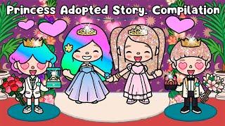 Princess Adopted Story  Compilation | Rainbow Gold hair | Toca Boca | Toca Life Story