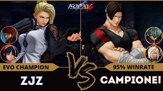 KOF XV️ ZJZ (Mature/Vice/Nakoruru) vs CAMPIONE! (Kim/Shun'ei/Ash) ️Replay Match - 12/24