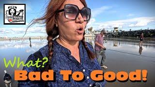 Camping In San Diego Not The Best Time? Sweetwater RV Campground Tour & OB Dog Beach - Nomad Life