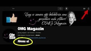 Youtube'da sıra dışı bir deneyim için "OMG Magazin"e abone olun, bildiriminizi açın