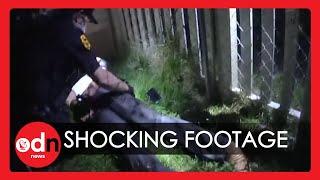 Shocking Bodycam Footage! US Police Officer Allows Arrest Dog to Attack Unresisting Black Man