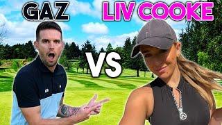 She IS A SCRATCH GOLFER  GAME ON! Gaz vs Liv Cooke