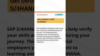 Have You Prepared Transitioning Your Career Towards S4HANA #shorts #trending #ytshorts