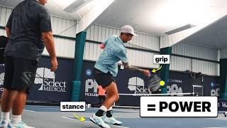 Most Powerful Forehand Drive In Pickleball [BREAKDOWN + SLO-MO]