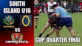 Canterbury Metro Red vs Otago Metro, South Island U16, Cup Quarter Final, 3rd October 2024