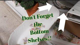 Don't Forget the Bottom Shelves!! - Shop Along With Me - Goodwill Thrift Stores