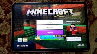 Playing MINECRAFT on my Old Ipad | Alone insider is live