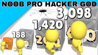 10 Minutes satisfying with gameplay  NOOB vs PRO vs HACKER vs GOD in PushHarder Update2025