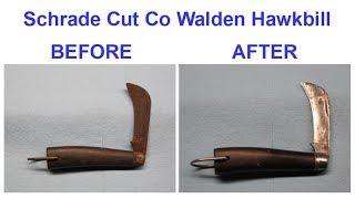 Pocket Knife Restoration - Schrade Cut Co Walden Hawkbill