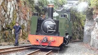 Steam at Devils Bridge, Vale of Rheidol Railway, Narrow Gauge, Heritage Railway, Wales, Museumsbahn