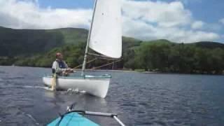 Shearwater sailing canoe on Ullswater