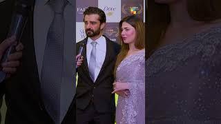 Hamza Ali Abbasi & Naimal Khawar - Red Carpet - HUM Women Leader Awards 2024 #shorts #viral #humtv