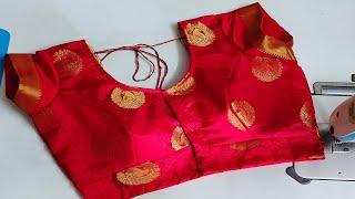 Paithani Sarre Blouse Cutting Stitching |Paithani Saree Blouse Design | 3 Piece Princess Cut Blouse