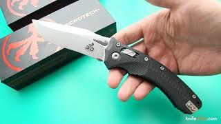 Microtech 30th Anniversary Amphibian RAM LOK Manual Folding Knife Bohler M390MK Stonewashed Clip Poi