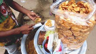 Dhaka's Famous Velpuri at Cancer Hospital Mohakhali | 10 Taka Only | Popular Street Food | Food Cart