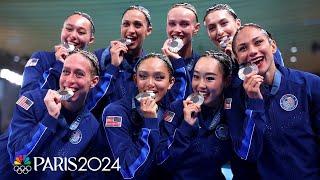 USA collects first artistic swimming medal since 2004 with silver | Paris Olympics | NBC Sports