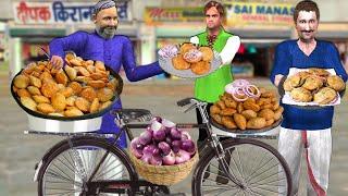 Garib Ka Pyaz Kachori Wala Famous Onion Kachori Street Food Hindi Kahani Moral Stories Comedy Video