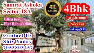 Inside the 4bhk 4bath Ultra-Luxury Flat of Samrat Ashoka sector 18A dwarka flats @shiv7744