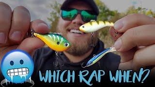 When to use a Jigging Rap vs Rippin' Rap vs Slab Rap (ice fishing walleyes)