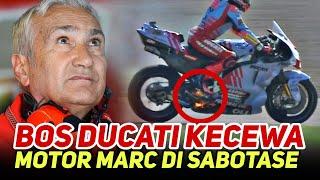 BOS DUCATI KECEWA MOTOR DESMOSEDICI GP23 MARC MARQUEZ MENGALAMI INSIDEN TERBAKAR DI GP MANDALIKA