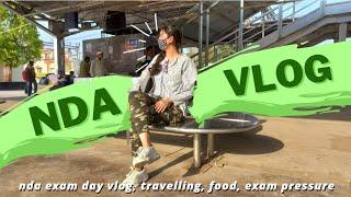 nda vlog (exam day reaction traveling,exam anxiety, food)