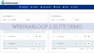 Webinarloop 2 Elite Demo - How to Create High Converting Webinars