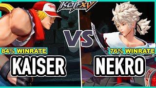 KOF XV  Kaiser (Terry/Kyo/Ryo) vs Nekro (Meitenkun/K'/Benimaru)