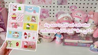 how to make a sanrio advent calendar 🩷 diy paper craft | tutorial | asmr | sanriolve