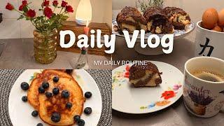 Silent Vlog Routines Last day of 2024/aesthetic healthy breakfast ,baking biscuit /