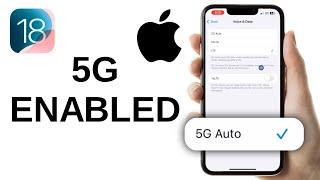 How to Enable 5G on iPhone - iOS 18