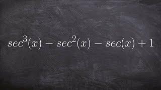 Factor and use fundamental identities to simplify