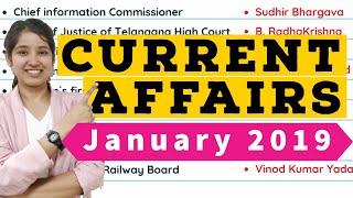 January 2019 Current Affairs | For Competitive Exams | Quick Revision