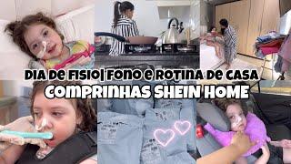 Rotina de casa| Dia corrido por aqui| dia de fono e fisio da Soso| Comprinhas da SHEIN HOME ️