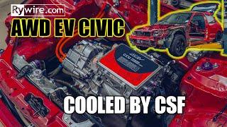 Rywire EV Honda Civic SEMA 2024 builds cooled by CSF