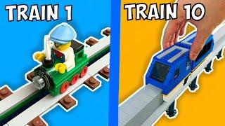 Smallest vs Largest WORKING LEGO TRAINS...